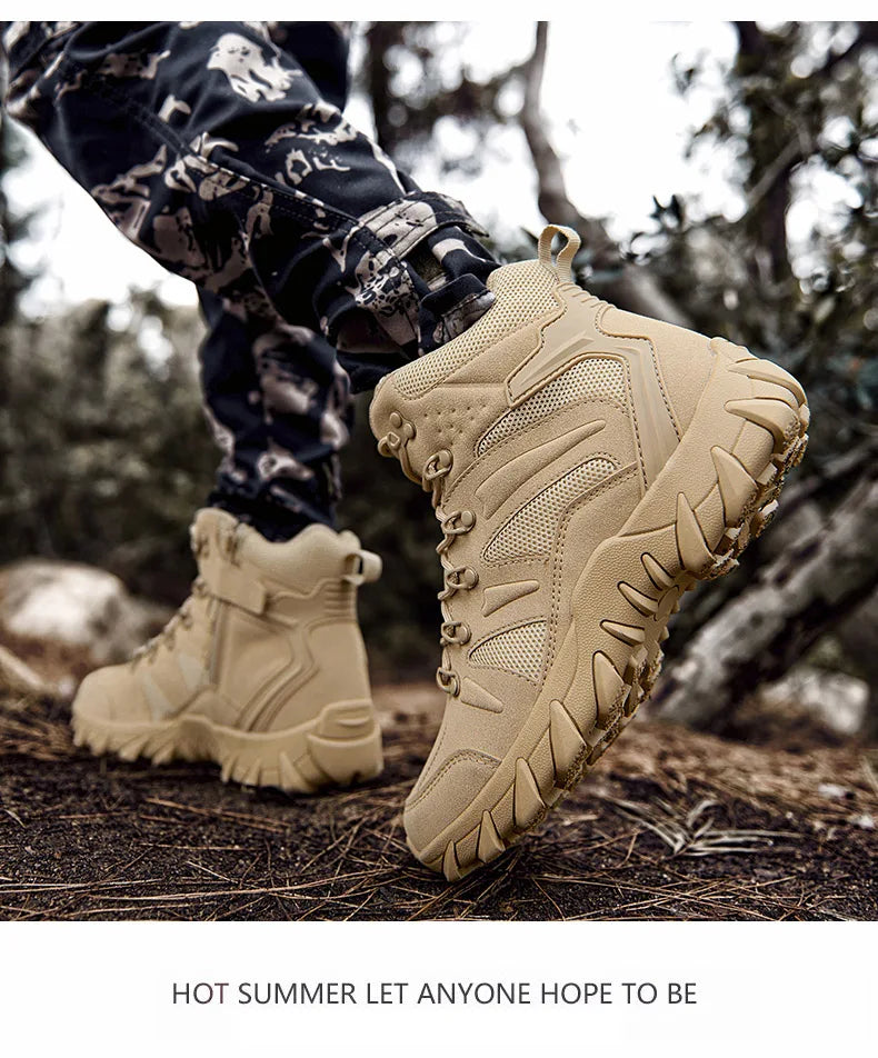 Men’s Tactical Combat Training Boots – Outdoor & Anti-Wear